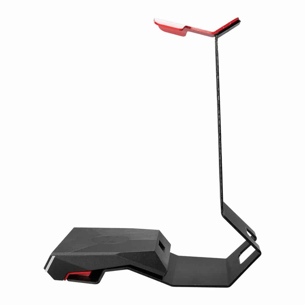 (image for) MSI IMMERSE HS01 COMBO Black/Red Headset Stand & Wireless Charger